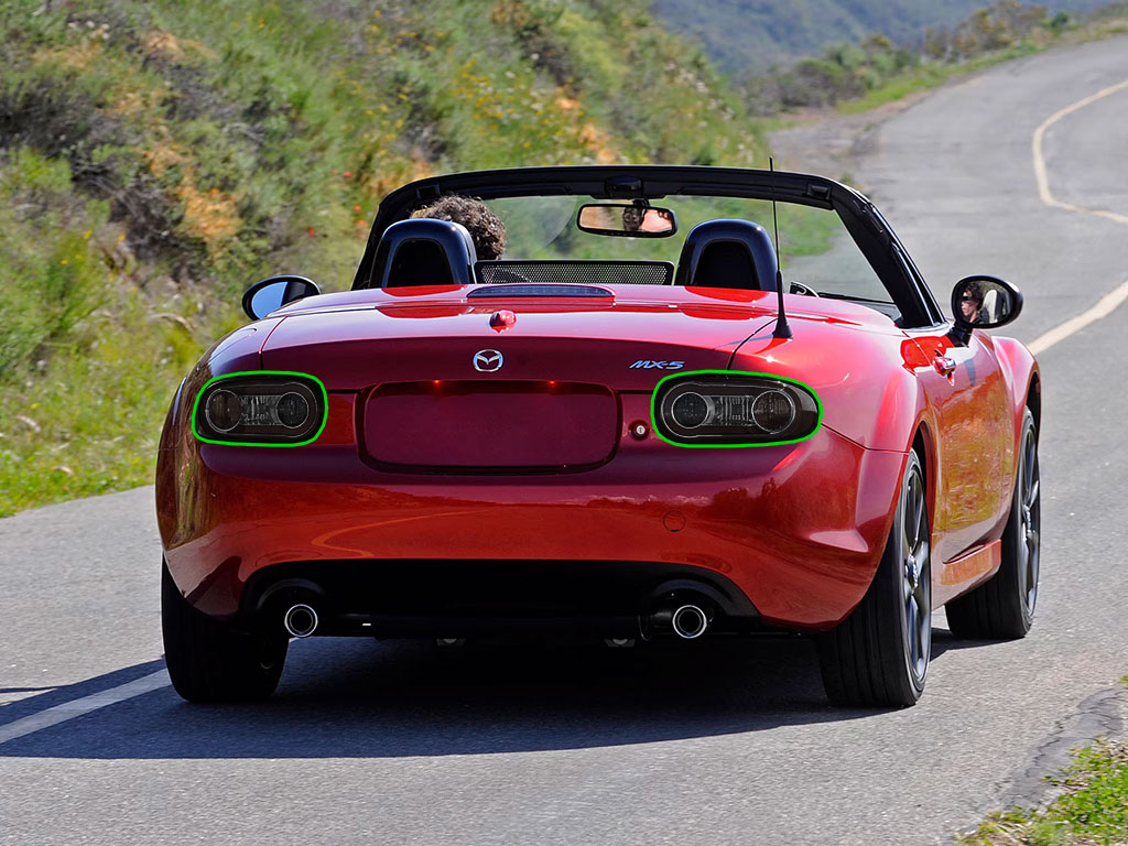 Mazda Miata 2009-2015 Tail Light Tint Installation Points