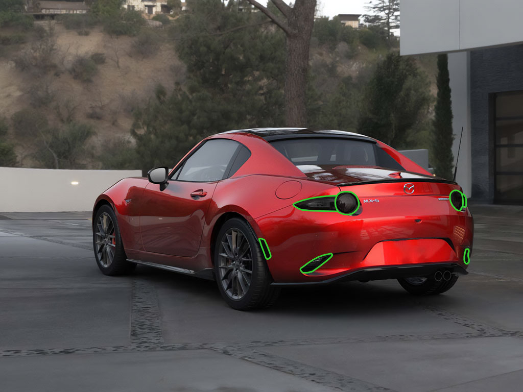 Mazda Miata 2016-2023 Tail Light Tint Installation Points