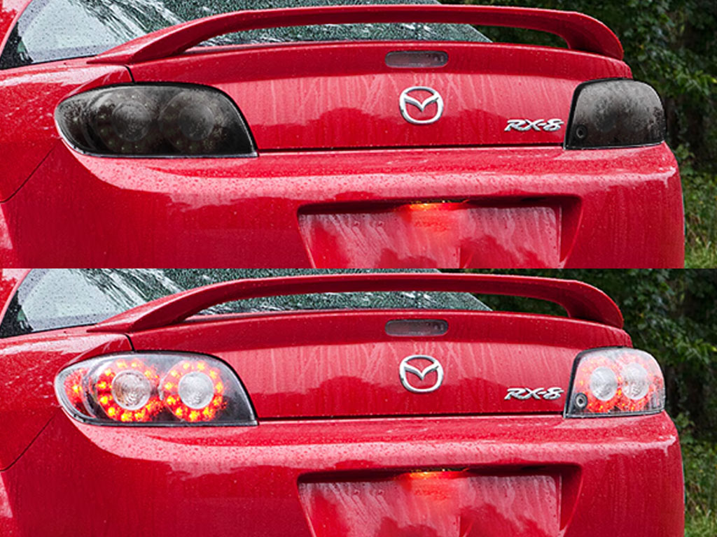 Mazda RX-8 2009-2011 Before and After Smoked Taillights