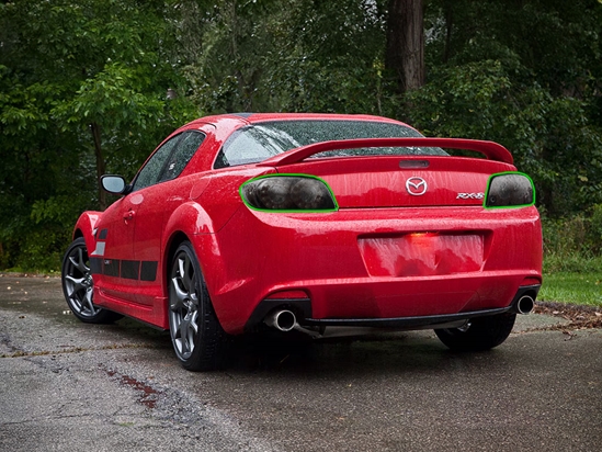 Mazda RX-8 2009-2011 Tail Light Tint Installation Points