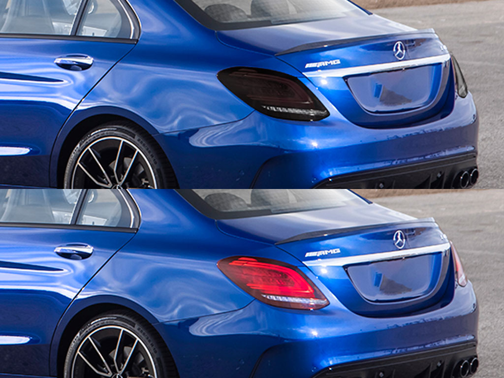 Mercedes-Benz C-Class 2015-2021 Before and After Smoked Taillights