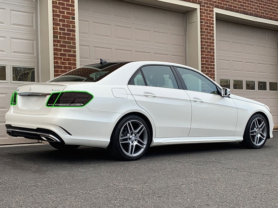 Mercedes-Benz E-Class 2014-2016 Tail Light Tint Installation Points