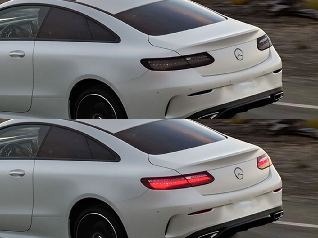 Mercedes-Benz E-Class 2018-2020 Before and After Smoked Taillights