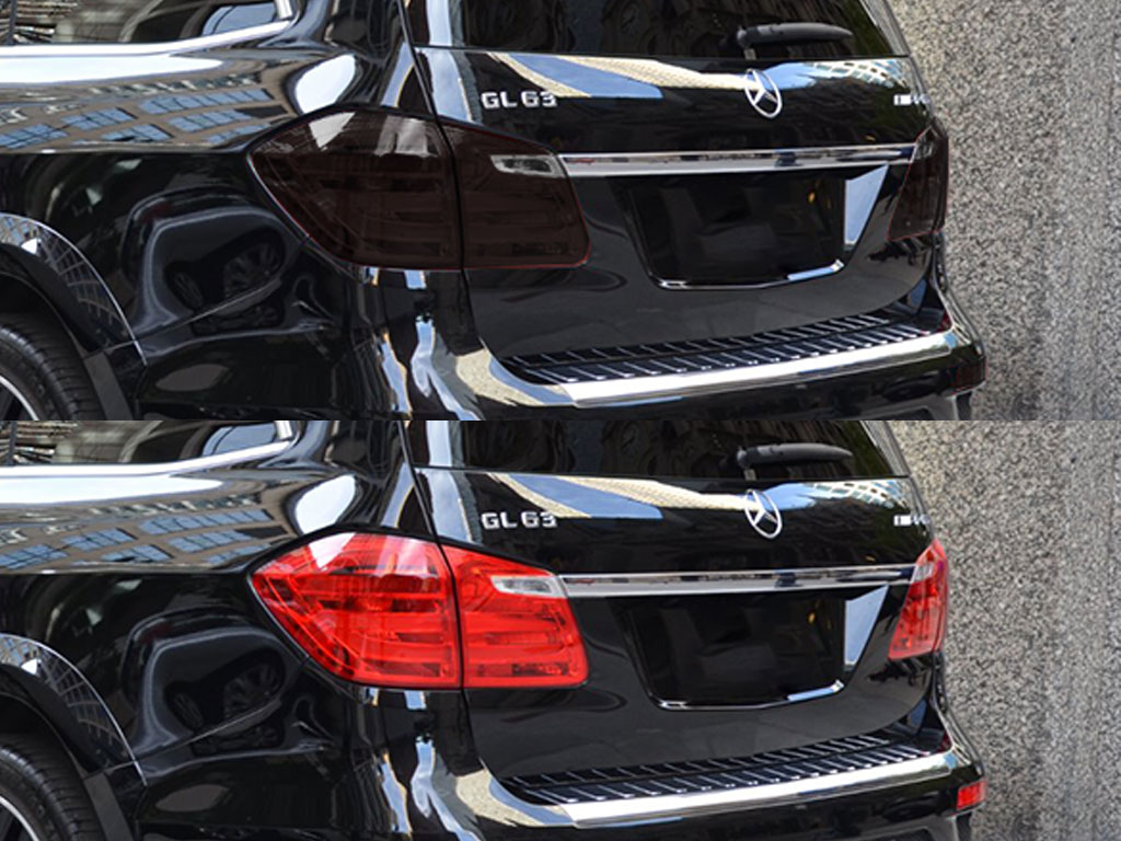 Mercedes-Benz GL-Class 2013-2016 Before and After Smoked Taillights