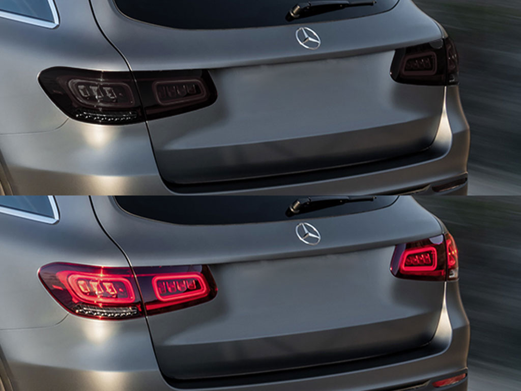 Mercedes-Benz GLC-Class 2016-2019 Before and After Smoked Taillights