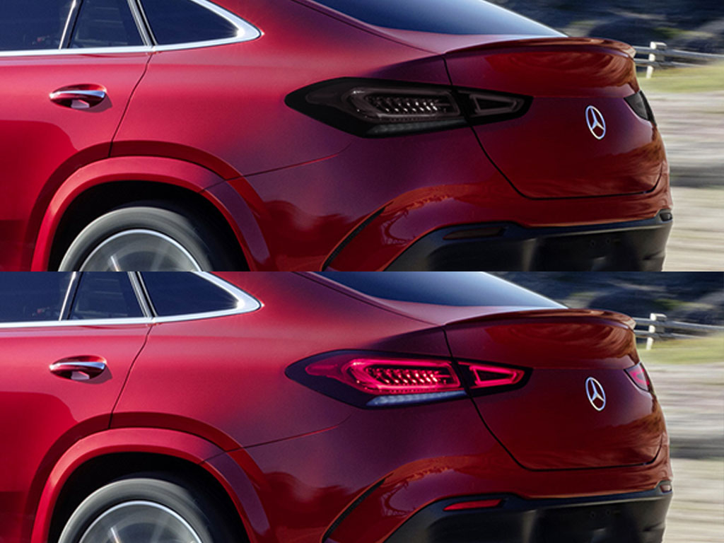 Mercedes-Benz GLE-Class 2016-2019 Before and After Smoked Taillights