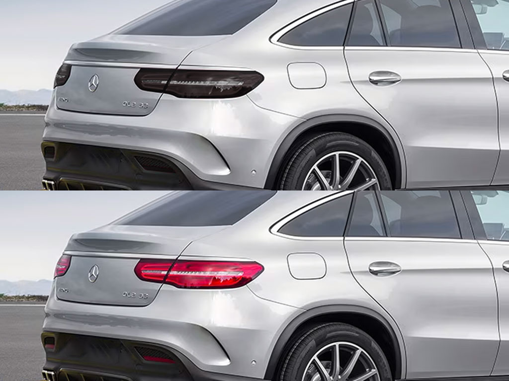 Mercedes-Benz GLE-Class 2016-2019 Before and After Smoked Taillights