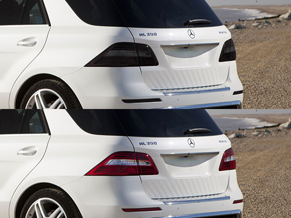 Mercedes-Benz M-Class 2012-2015 Before and After Smoked Taillights