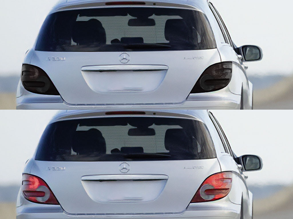 Mercedes-Benz R-Class 2006-2010 Before and After Smoked Taillights