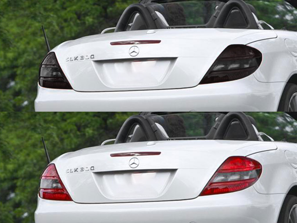 Mercedes-Benz SLK-Class 2009-2011 Before and After Smoked Taillights