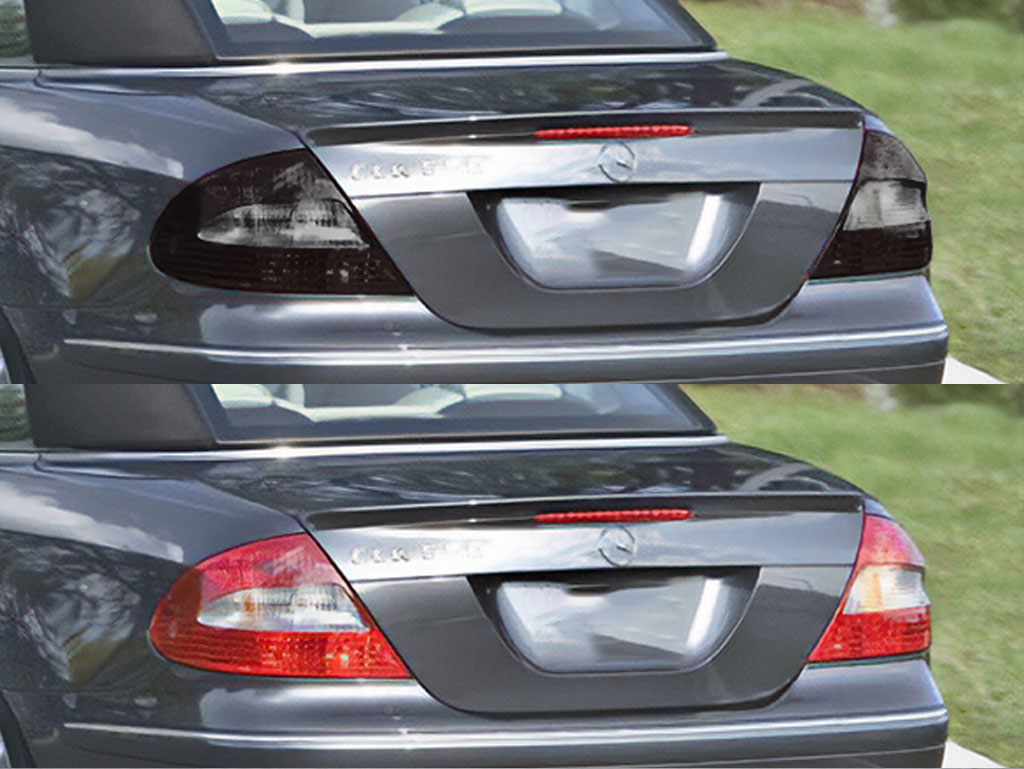 Mercedes-Benz CLK-Class 2006-2009 Before and After Smoked Taillights