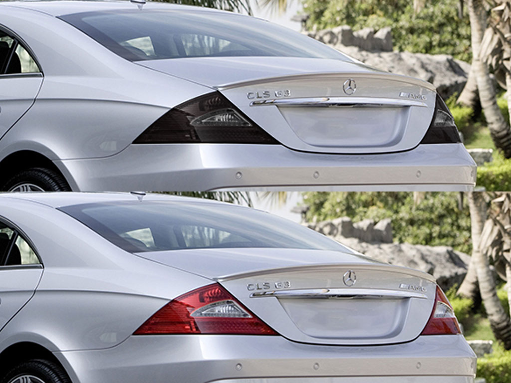 Mercedes-Benz CLS-Class 2005-2011 Before and After Smoked Taillights