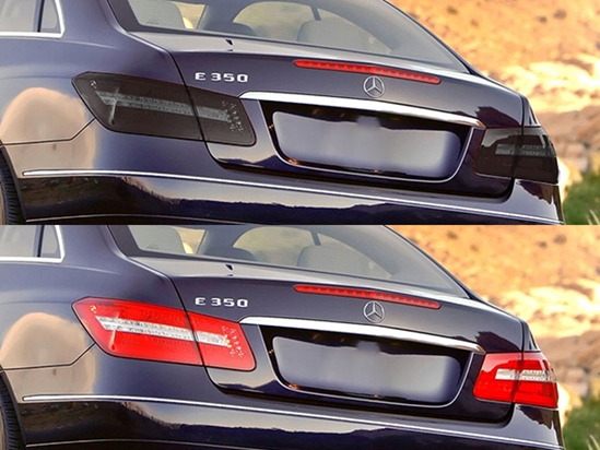 Mercedes-Benz E-Class Coupe 2010-2013 Before and After Smoked Taillights