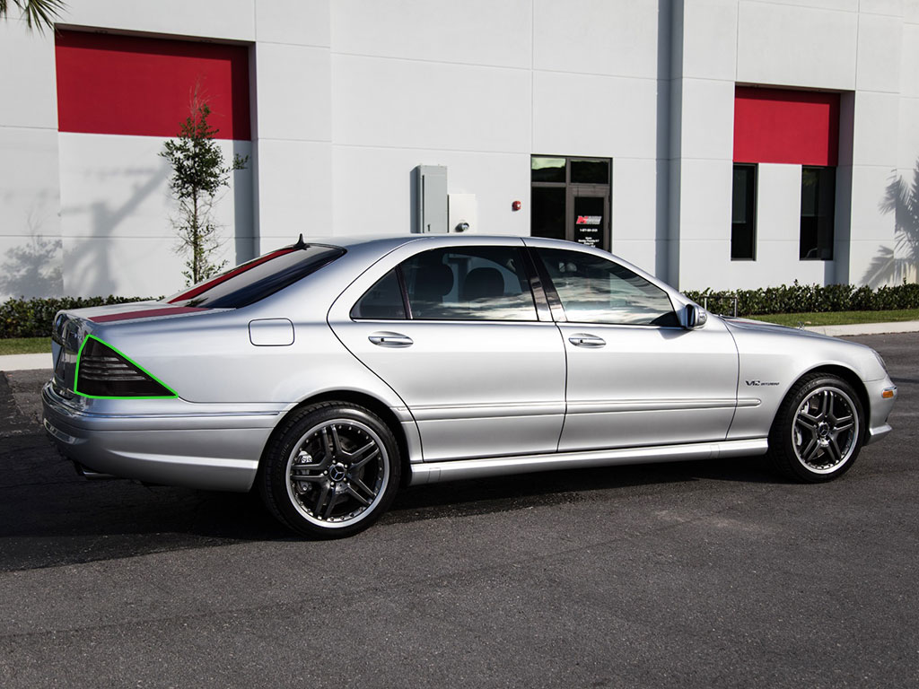 Mercedes-Benz S-Class 2006 Tail Light Tint Installation Points