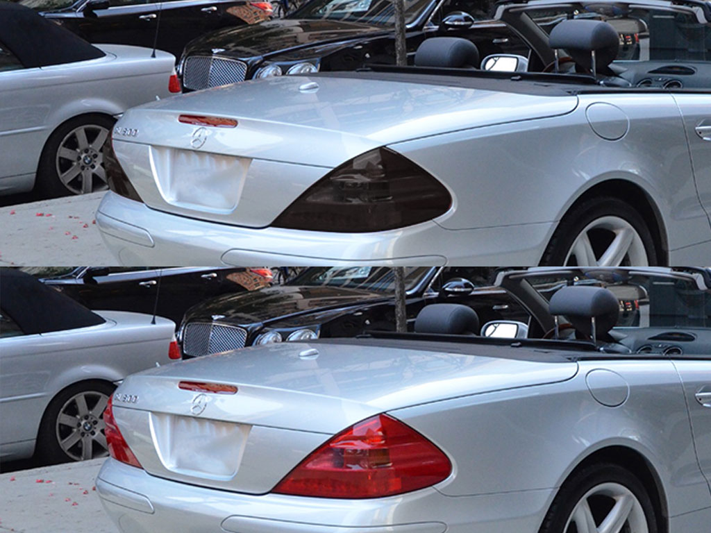 Mercedes-Benz SL-Class 2003-2006 Before and After Smoked Taillights