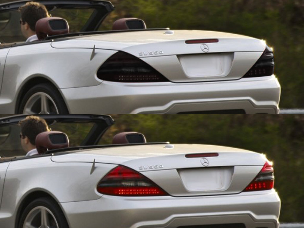 Mercedes-Benz SL-Class 2009-2012 Before and After Smoked Taillights