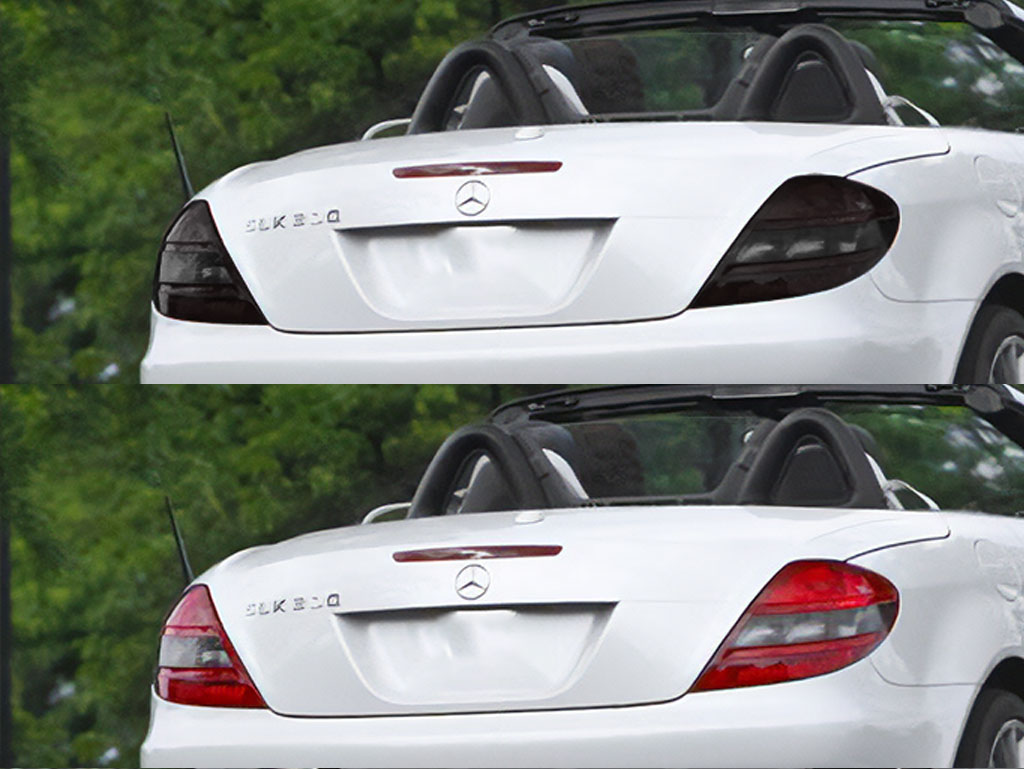 Mercedes-Benz SLK-Class 2005-2008 Before and After Smoked Taillights