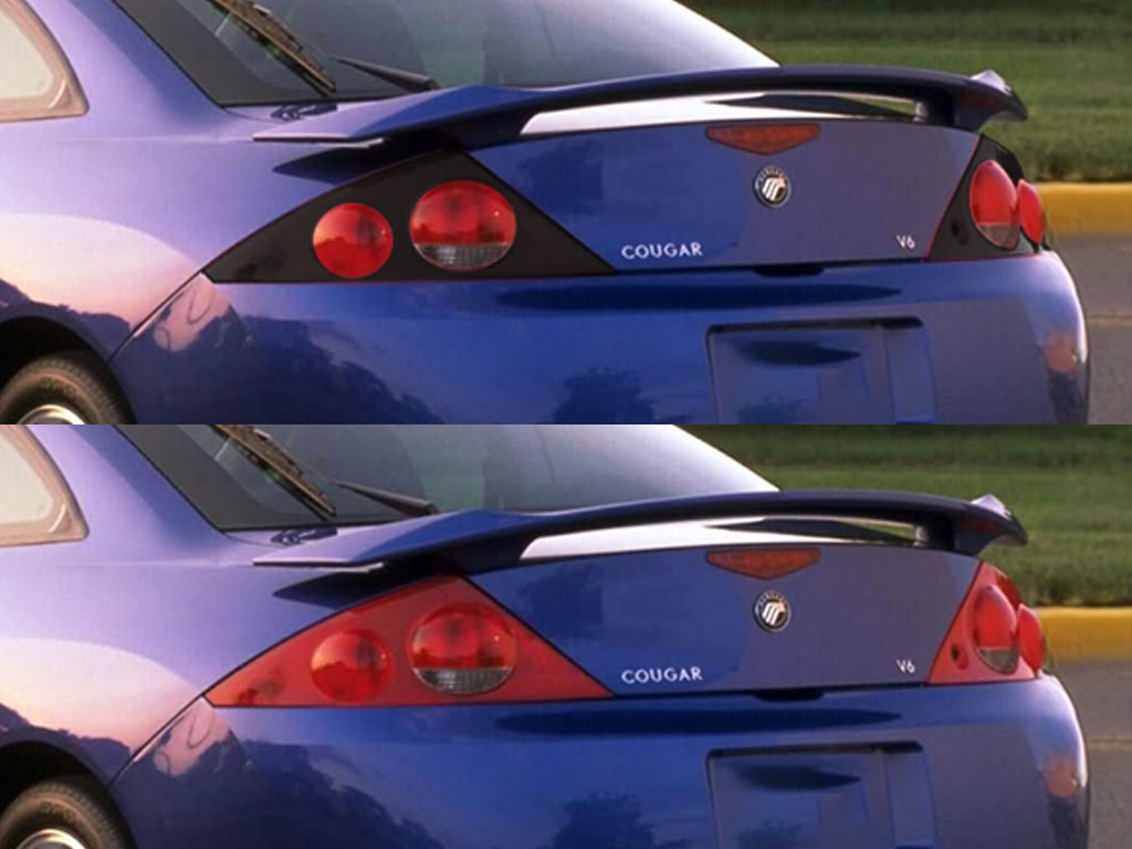 Mercury Cougar 1999-2002 Before and After Smoked Taillights