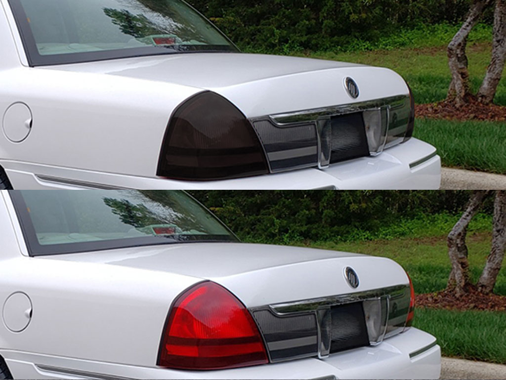 Mercury Grand Marquis 2003-2011 Before and After Smoked Taillights