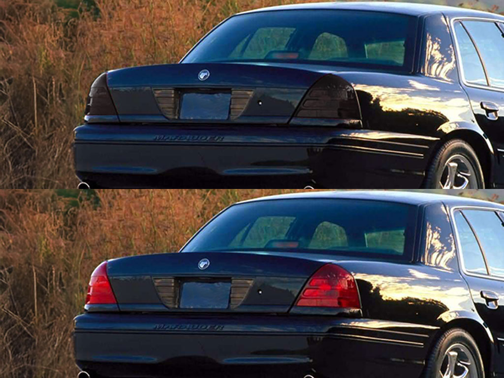 Mercury Marauder 2003-2004 Before and After Smoked Taillights