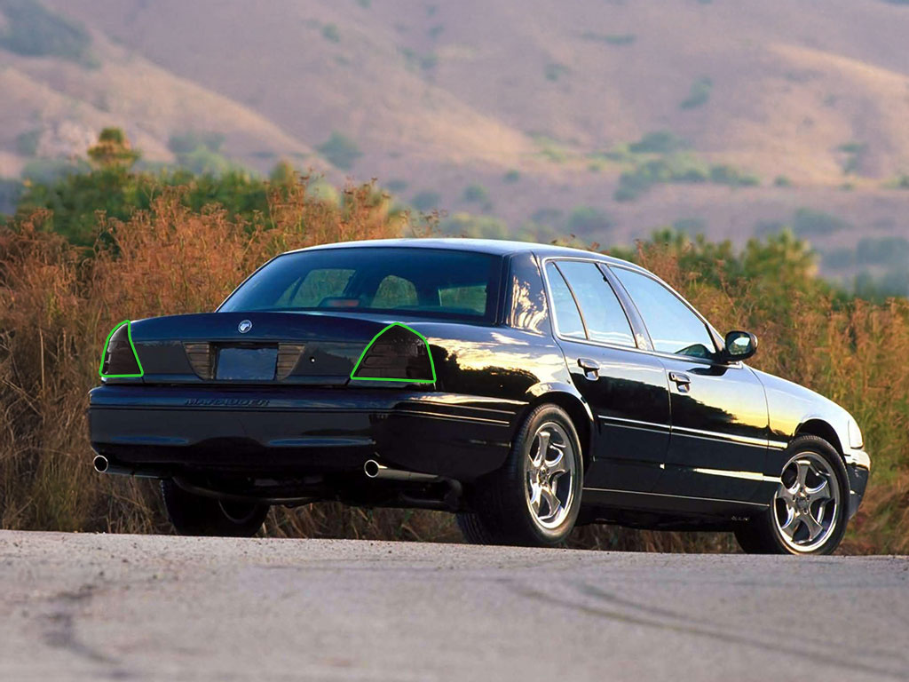 Mercury Marauder 2003-2004 Tail Light Tint Installation Points