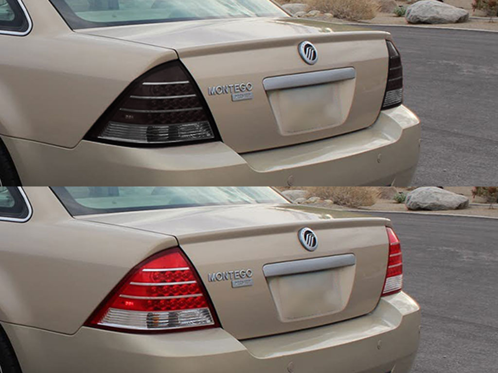 Mercury Montego 2005-2007 Before and After Smoked Taillights