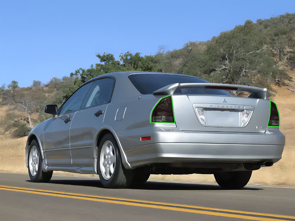 Mitsubishi Diamante 2002-2003 Tail Light Tint Installation Points