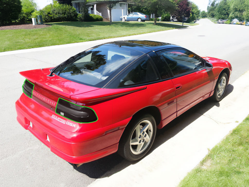 Mitsubishi Eclipse 1990-1994 Tail Light Tint Installation Points