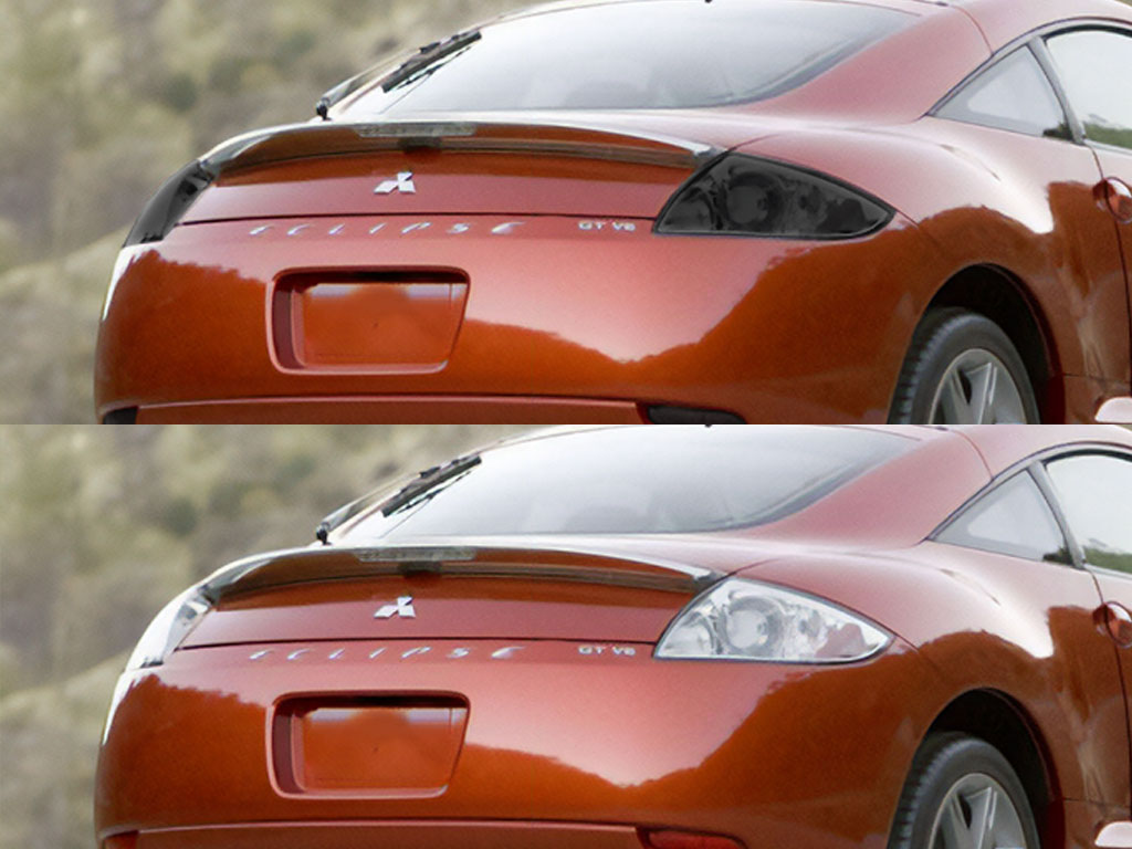 Mitsubishi Eclipse 2006-2012 Before and After Smoked Taillights