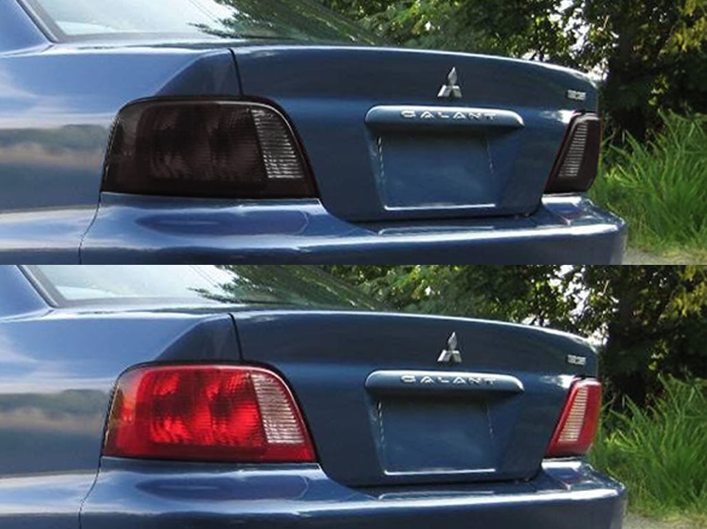 Mitsubishi Galant 2002-2003 Before and After Smoked Taillights