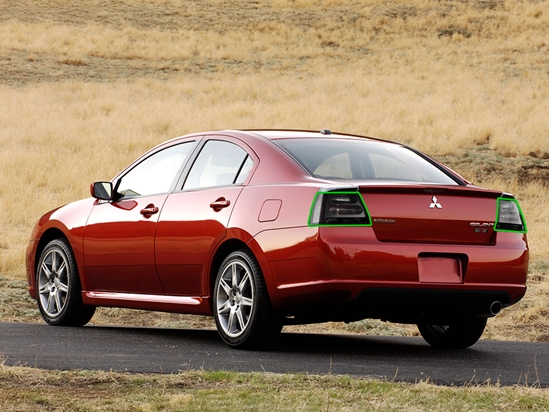 Mitsubishi Galant 2007-2008 Tail Light Tint Installation Points