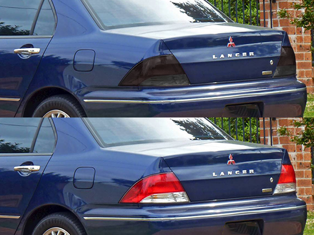 Mitsubishi Lancer 2002-2003 Before and After Smoked Taillights