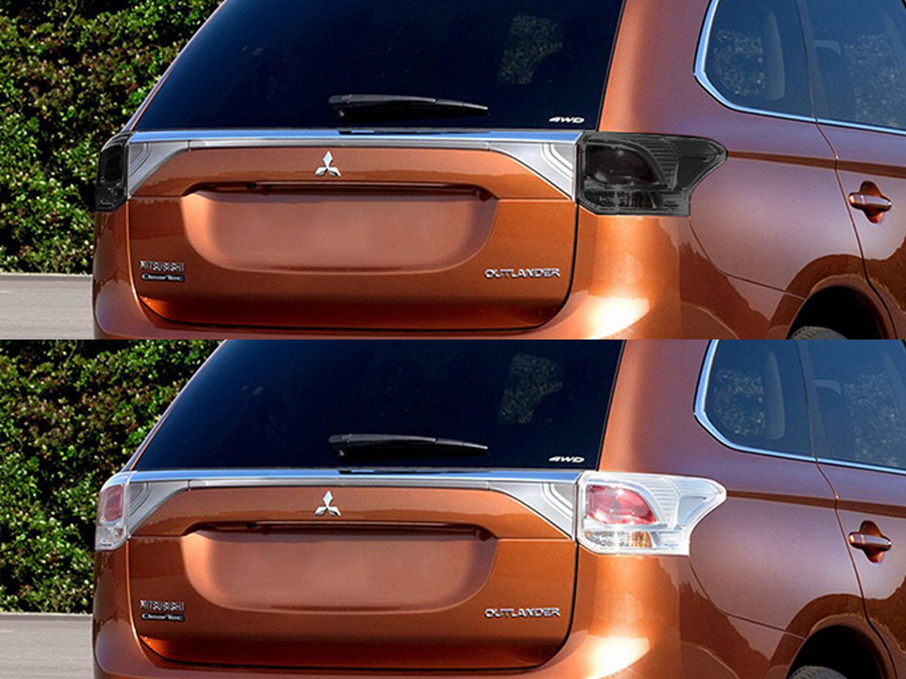 Mitsubishi Outlander 2007-2013 Before and After Smoked Taillights