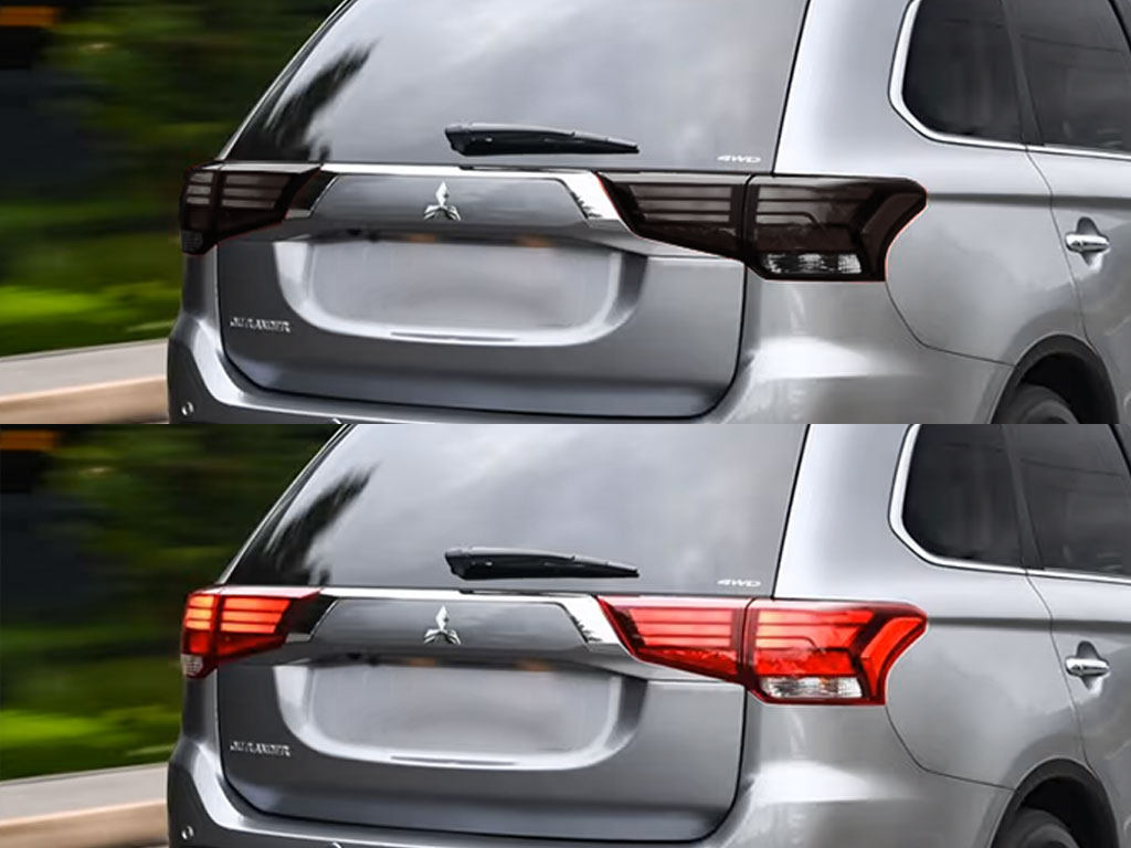 Mitsubishi Outlander 2016-2020 Before and After Smoked Taillights