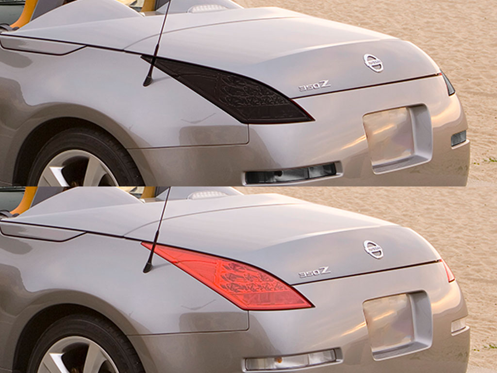 Nissan 350Z 2003-2009 Before and After Smoked Taillights