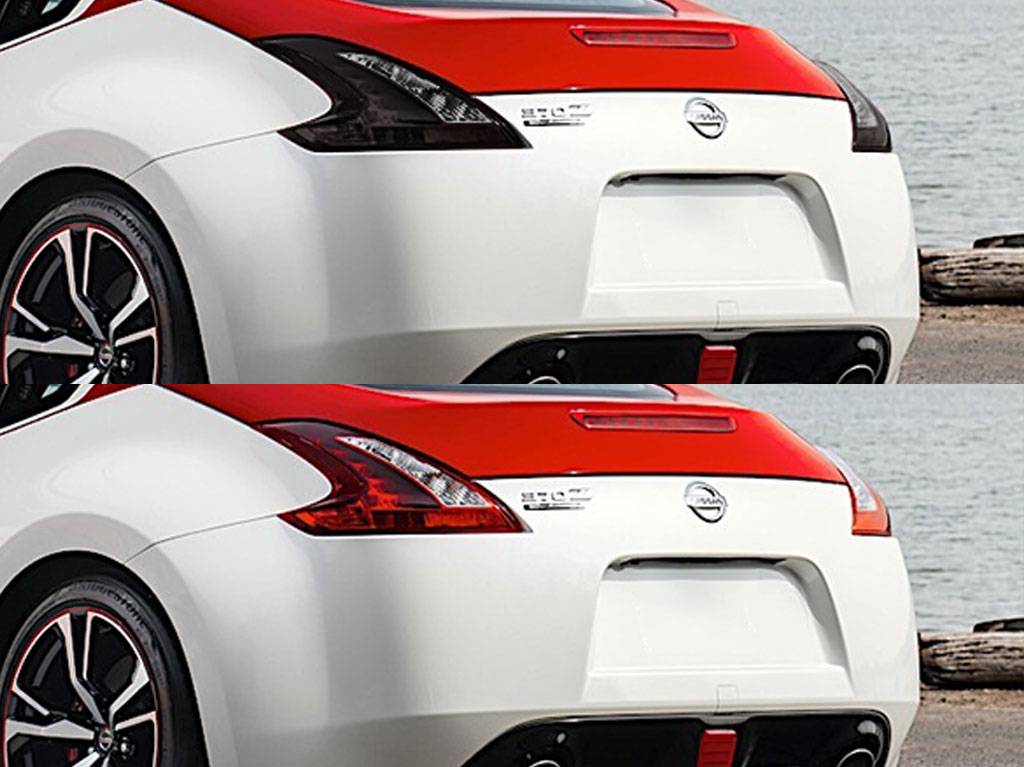 Nissan 370Z 2009-2020 Before and After Smoked Taillights