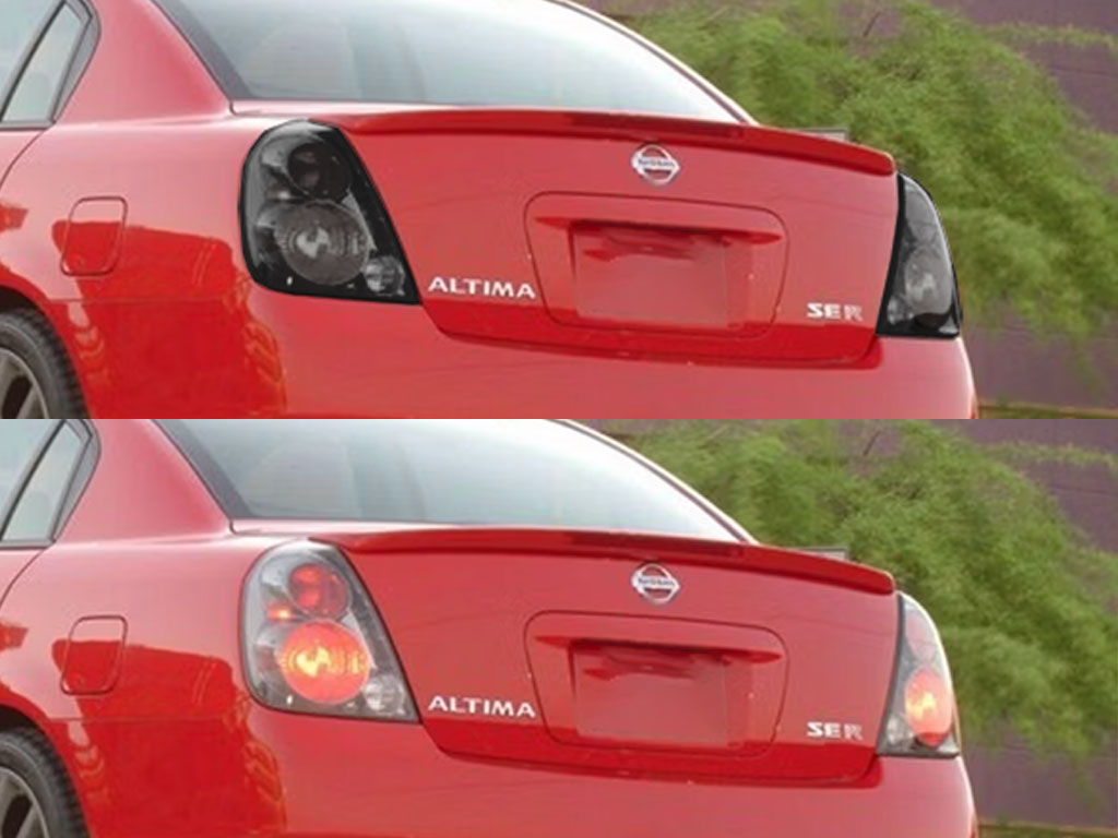 Nissan Altima 2002-2006 Before and After Smoked Taillights