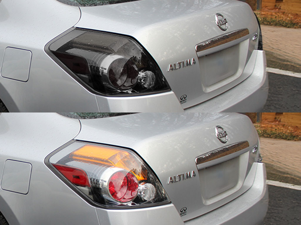 Nissan Altima Sedan 2007-2012 Before and After Smoked Taillights