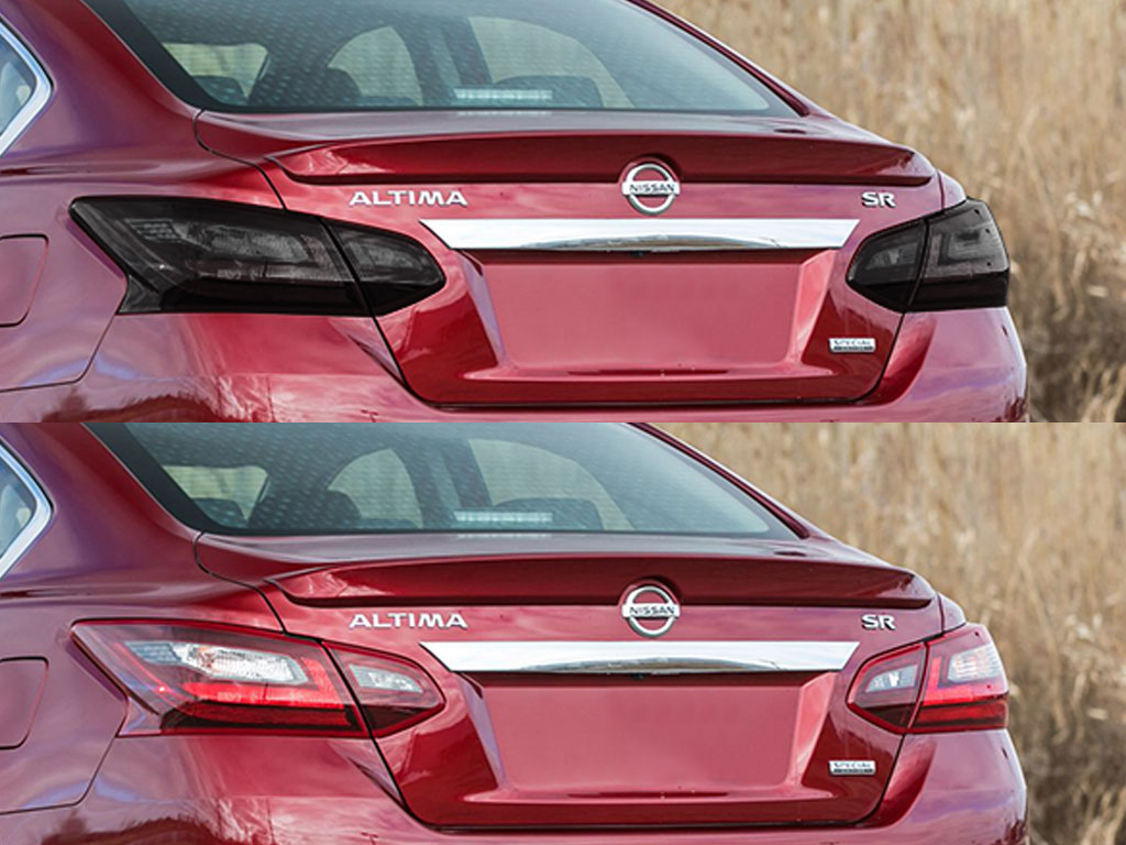 Nissan Altima 2016-2018 Before and After Smoked Taillights