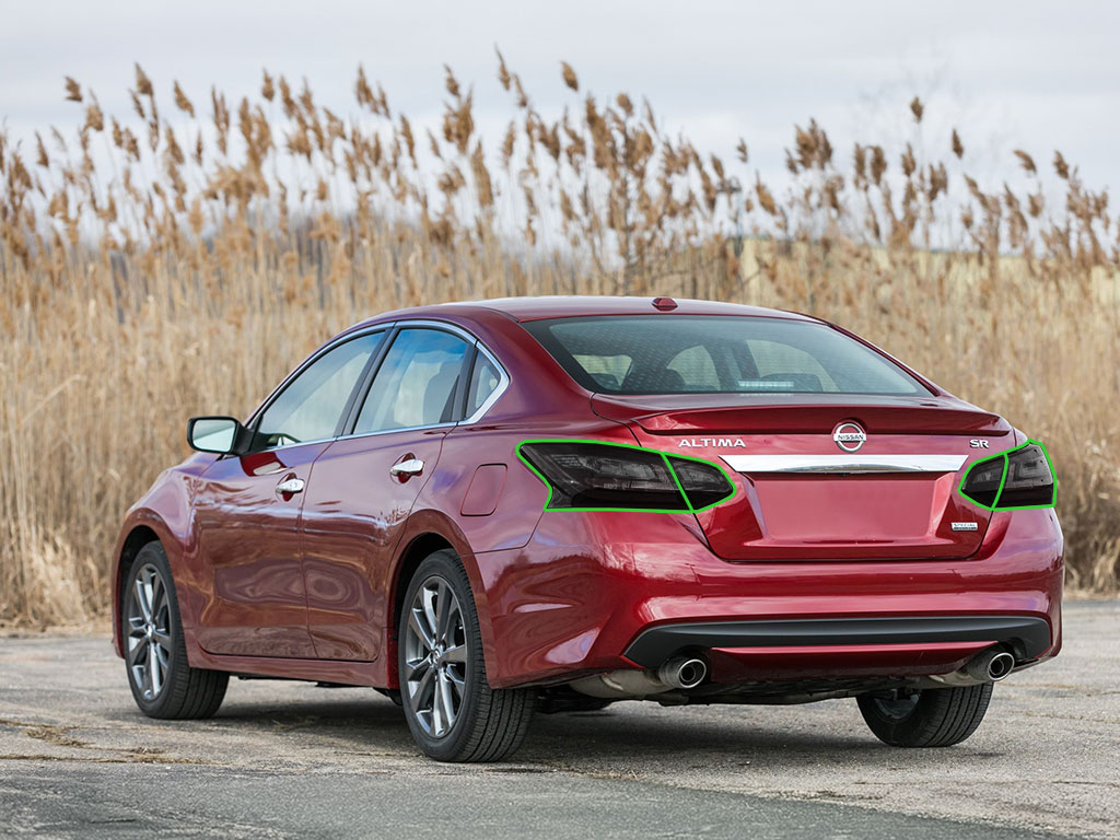 Nissan Altima 2016-2018 Tail Light Tint Installation Points