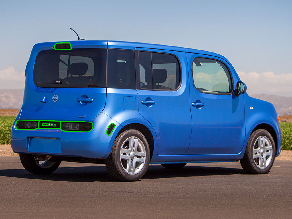 Nissan Cube 2009-2014 Tail Light Tint Installation Points