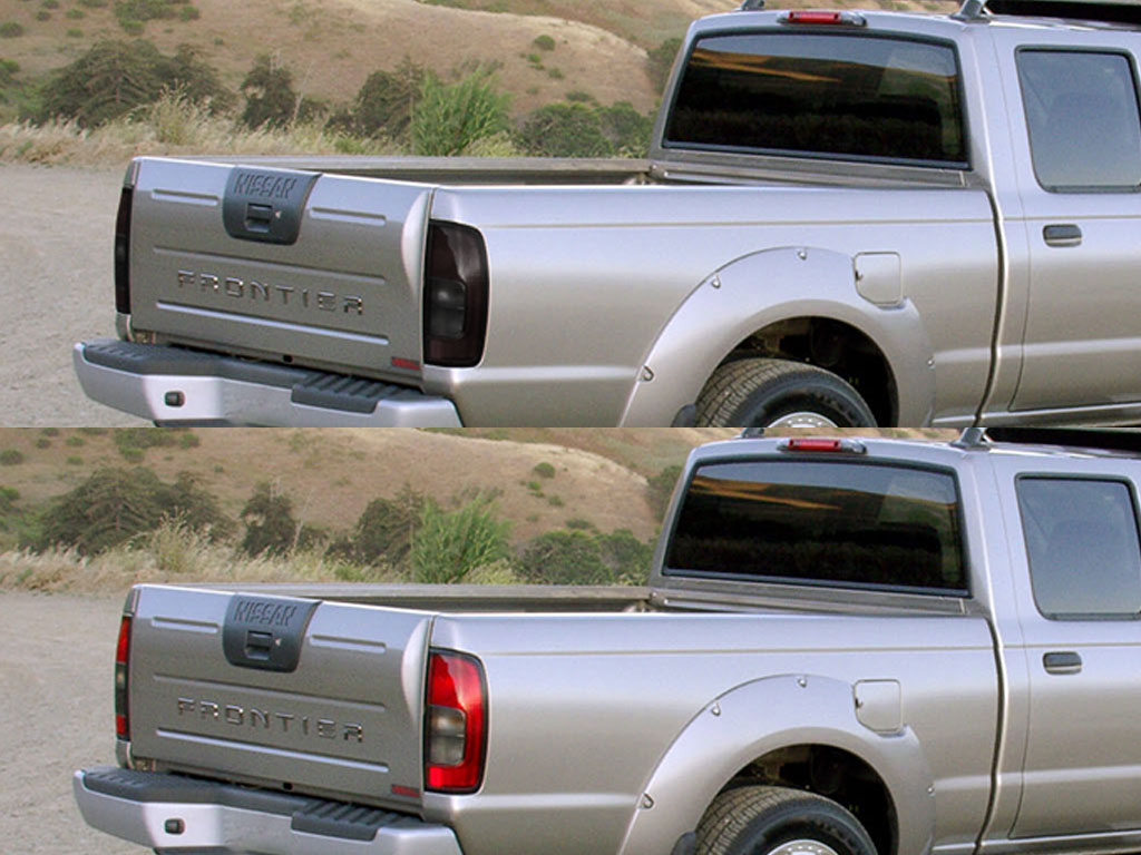 Nissan Frontier 2001-2004 Before and After Smoked Taillights