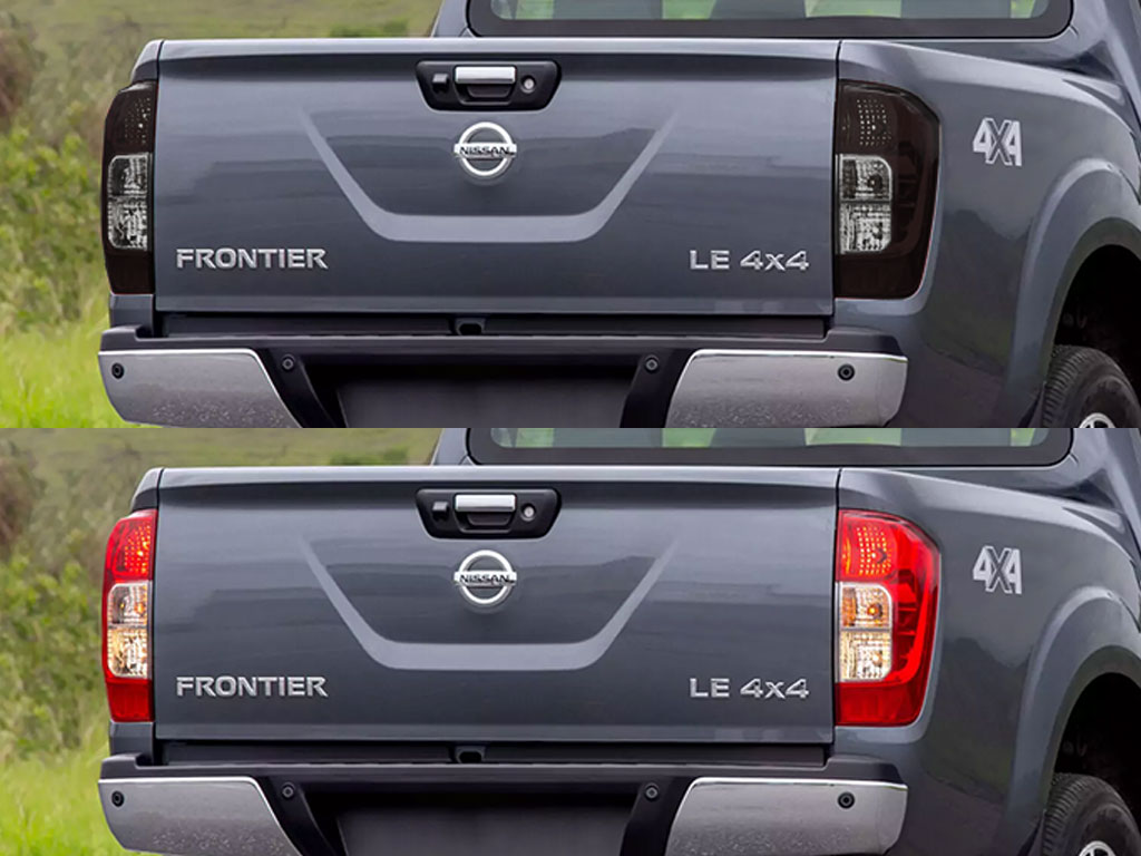 Nissan Frontier 2005-2021 Before and After Smoked Taillights