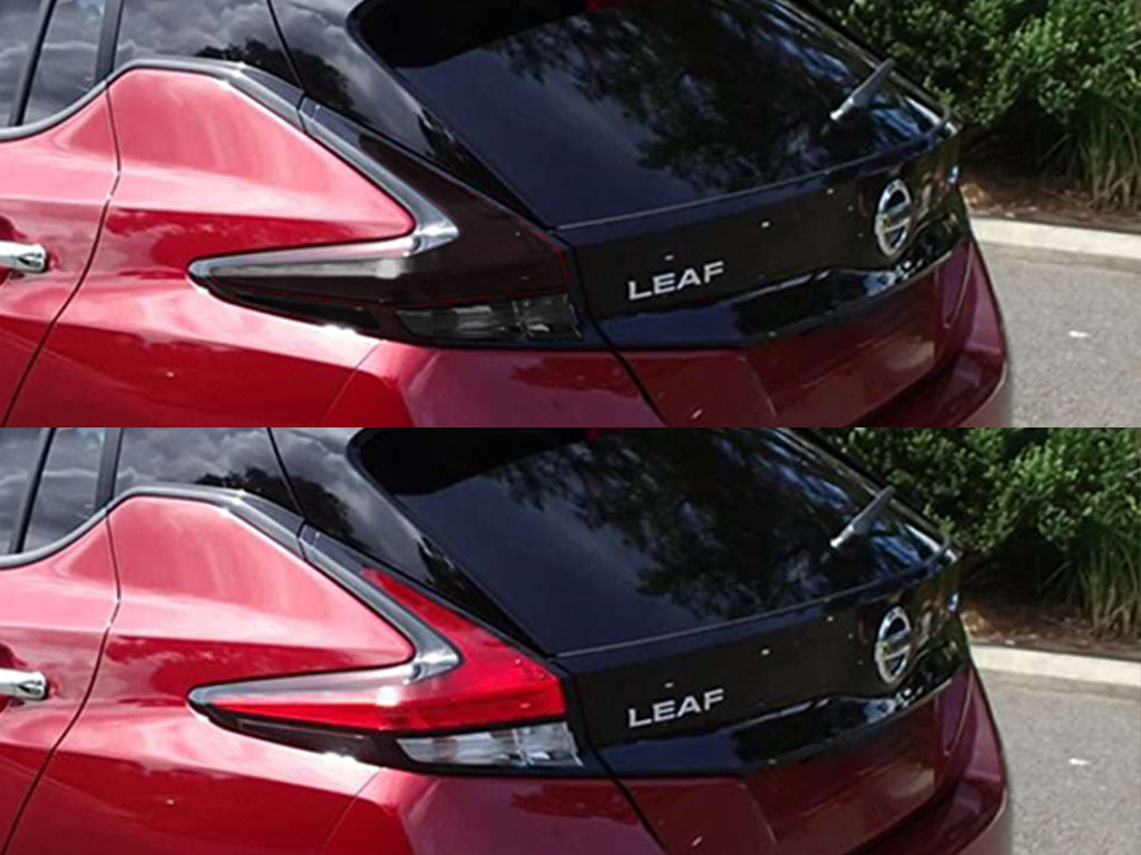 Nissan Leaf 2018-2020 Before and After Smoked Taillights