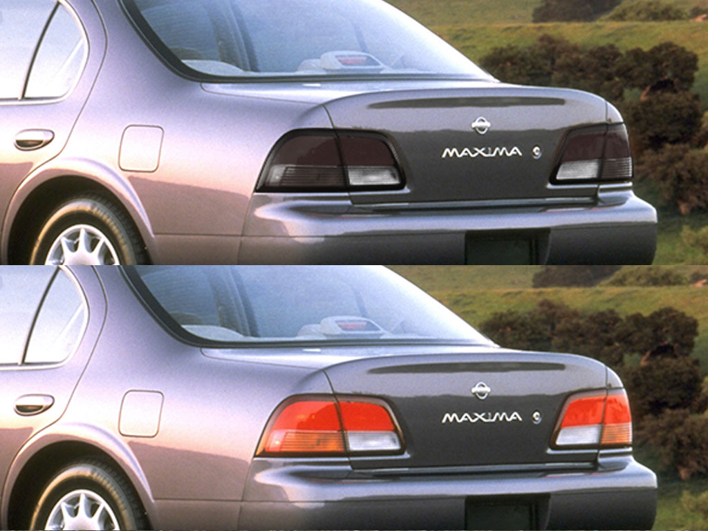 Nissan Maxima 1997-1999 Before and After Smoked Taillights