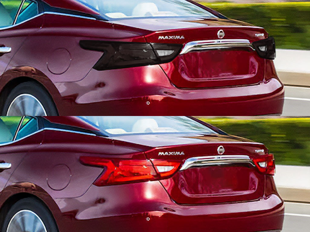 Nissan Maxima 2016-2018 Before and After Smoked Taillights