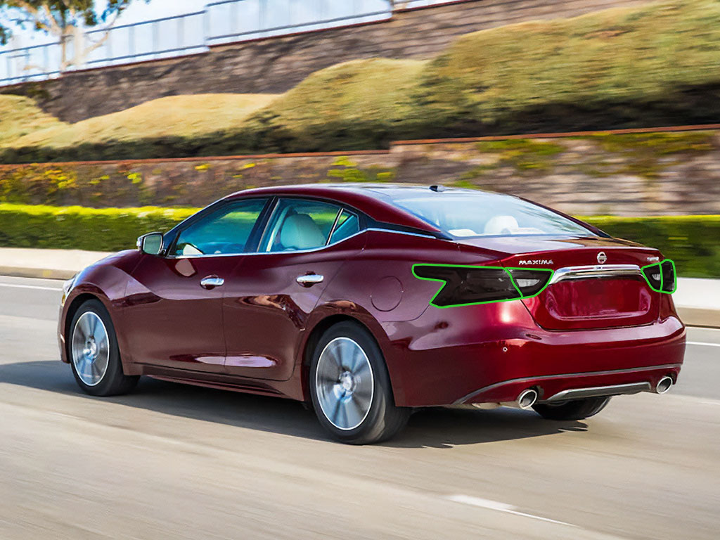 Nissan Maxima 2016-2018 Tail Light Tint Installation Points