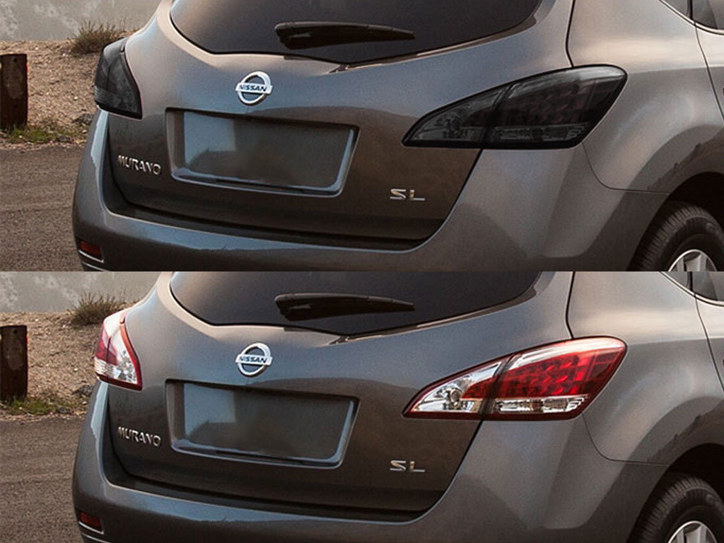 Nissan Murano 2009-2014 Before and After Smoked Taillights