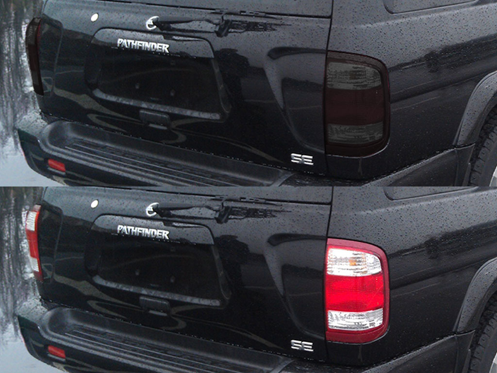 Nissan Pathfinder 1999-2004 Before and After Smoked Taillights