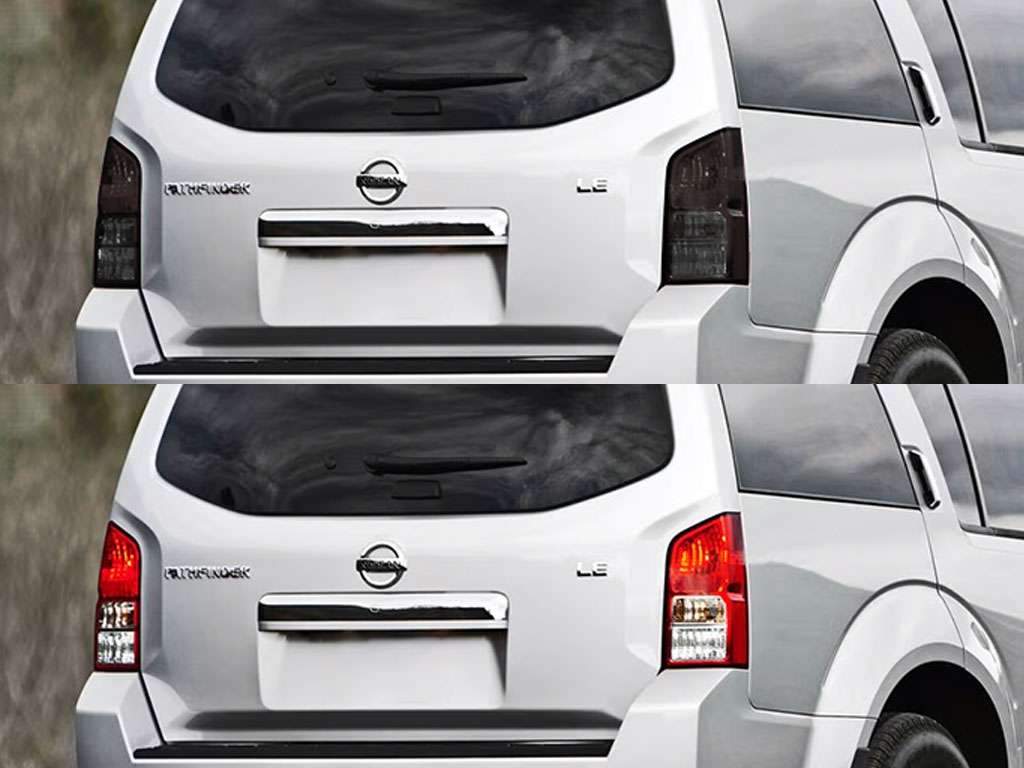 Nissan Pathfinder 2005-2012 Before and After Smoked Taillights